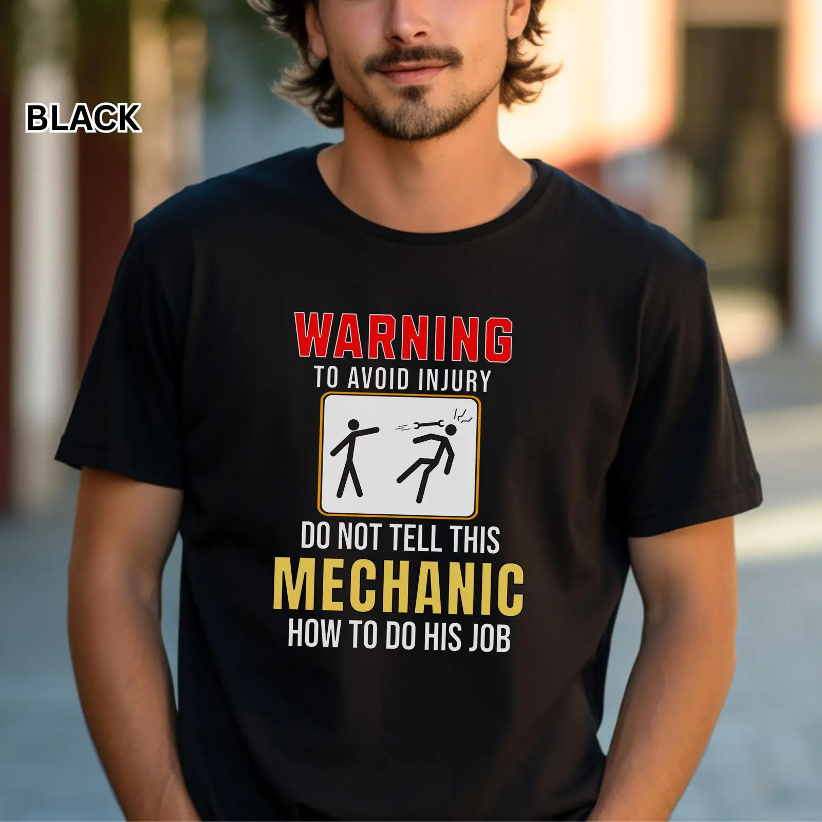 Vintage Fashion Jobs - 面白いメカニックTシャツ「仕事のやり方を教えるな」ヴィンテージウォッシュ加工 ソフトファッション 通気性 ストリートウェア デザイナーズ服 カジュアル