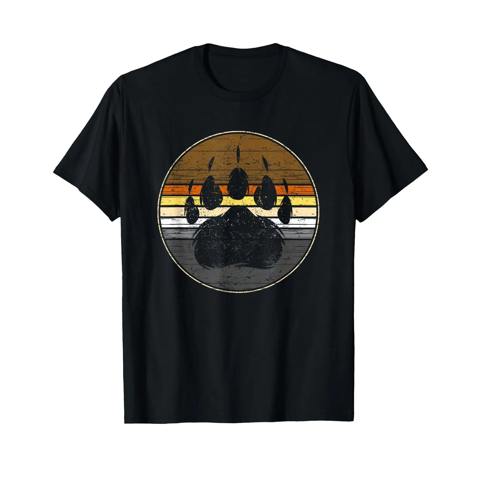 Vintage Fashion Community - メンズベアーパウカラーズコミュニティフラッグゲイTシャツブラックヴィンテージウォッシュドトップ日常着用ファッション多用途ストリートウェアカジュアル