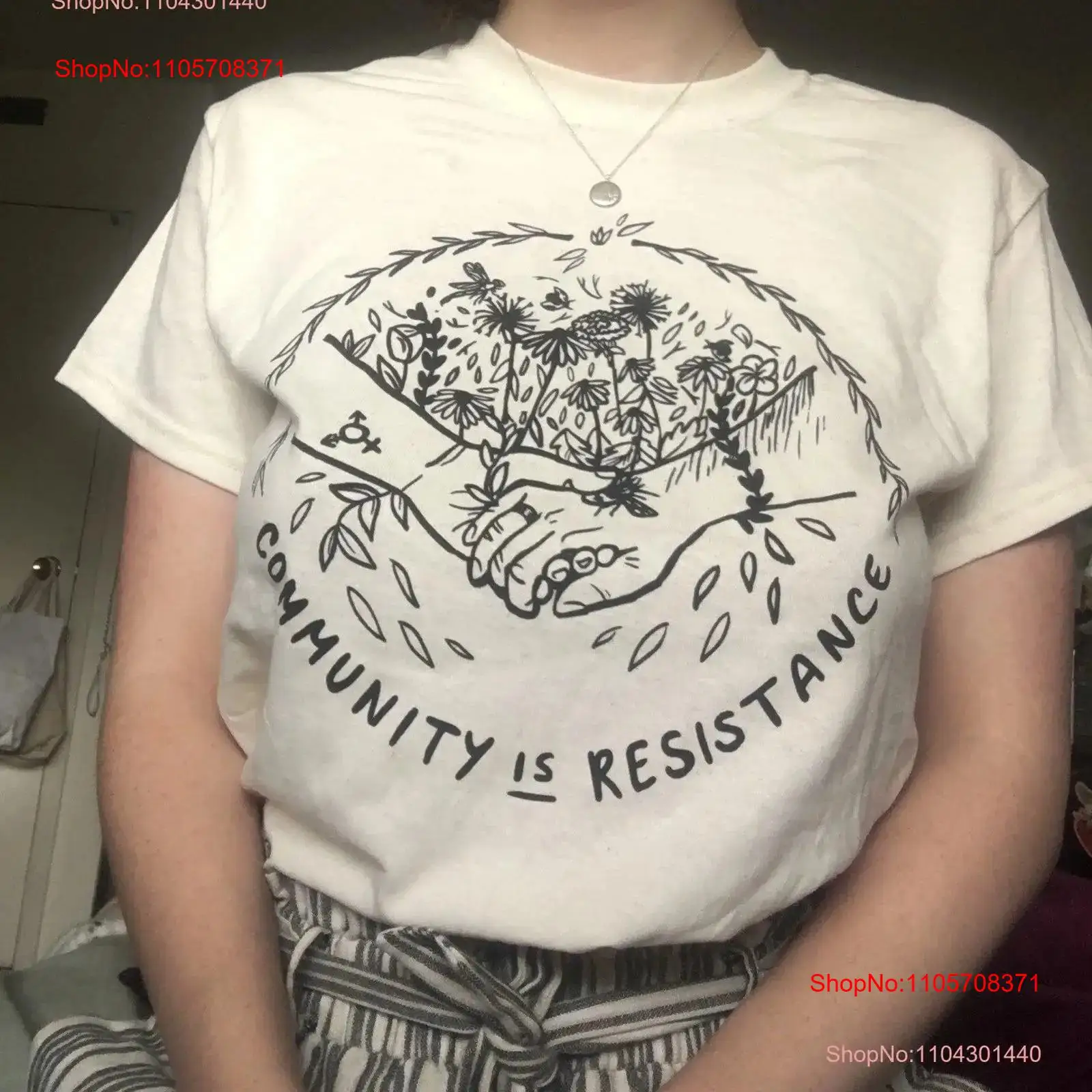 Vintage Fashion Community - コミュニティ・イズ・レジスタンス Tシャツ ヴィンテージ ウォッシュド ソフト カジュアル