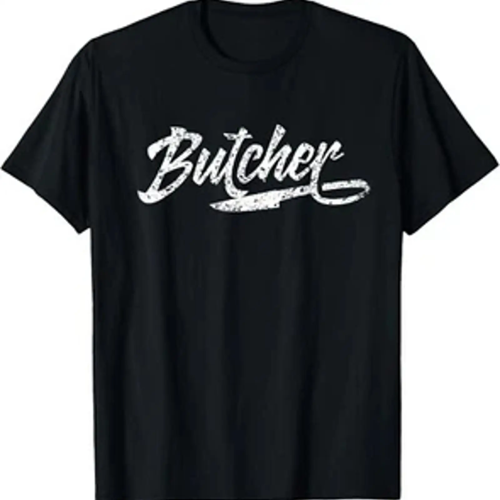 Vintage Fashion Jobs - 肉屋の仕事、肉処理、屠殺業者Tシャツ、ヴィンテージ風ウォッシュ加工、快適で伸縮性のあるカジュアルな男性用グラフィックファッション