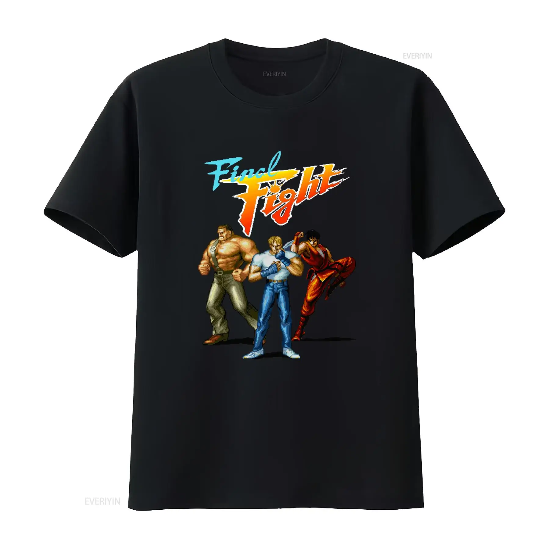 Vintage Fashion Game - レトロ SNES アーケードファイナルファイトボックスカバーアートビデオゲームファン T シャツヴィンテージウォッシュスタイリッシュユニセックスカジュアル快適なファッション