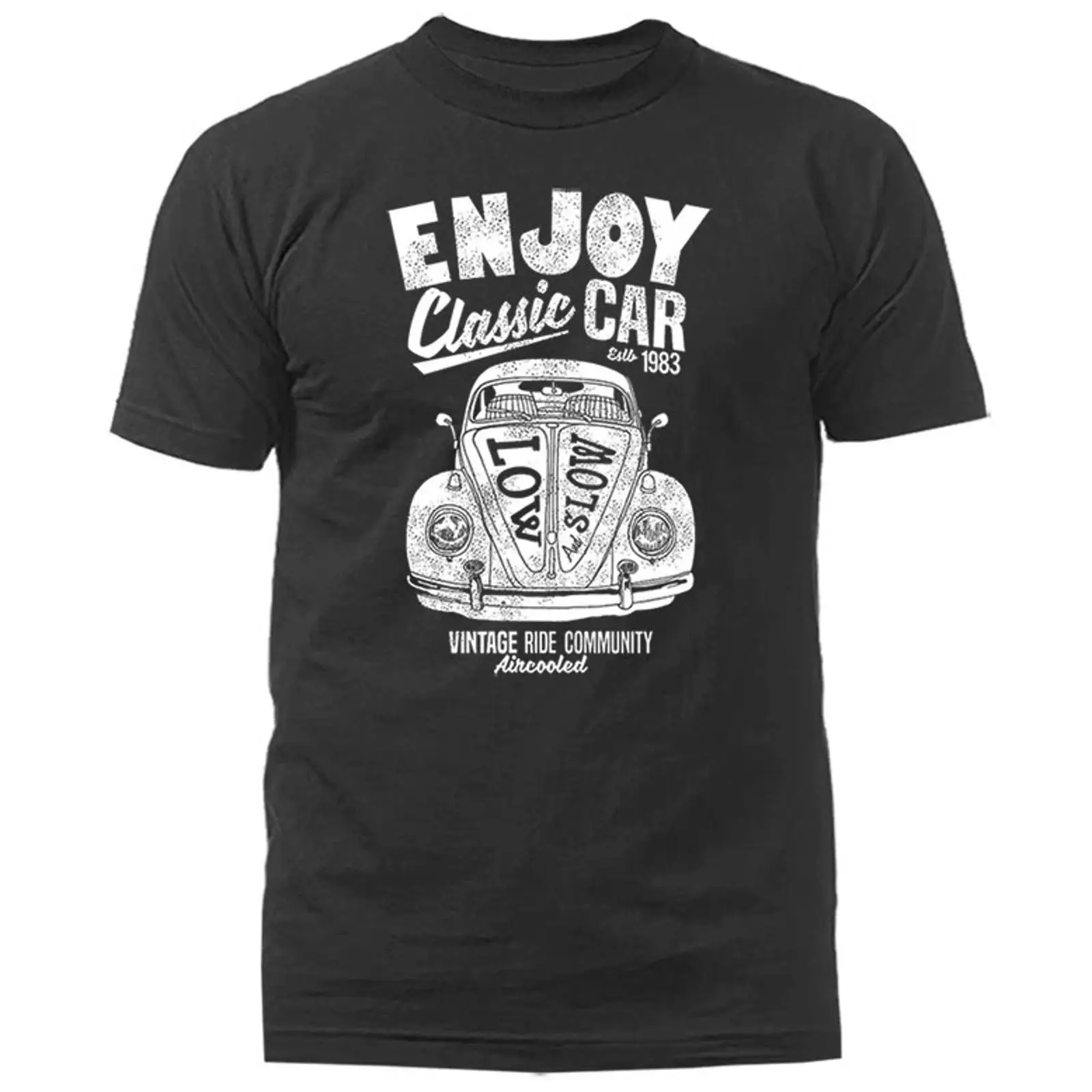 Vintage Fashion Community - クラシックカーのヴィンテージライドを楽しむコミュニティ エアコールドTシャツ ヴィンテージウォッシュ 多用途 通気性 ファッション