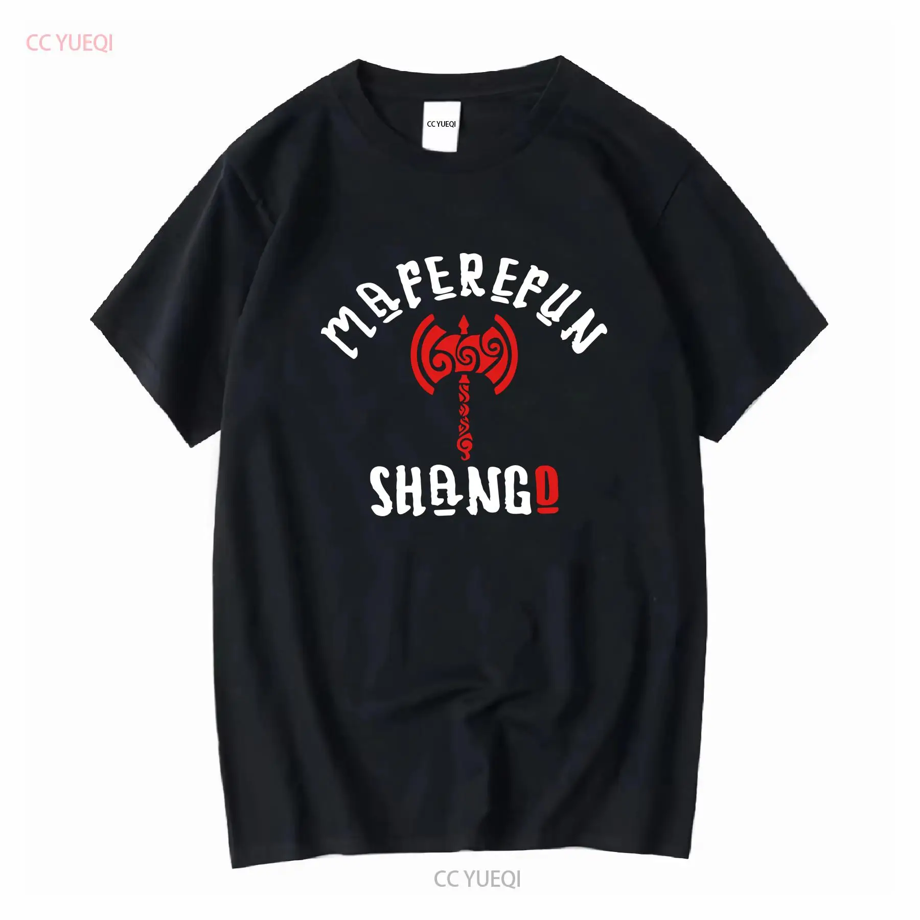 Vintage Yoruba Fashion - シャンゴ サンテリア パパ チャンゴ Tシャツ ヨルバ