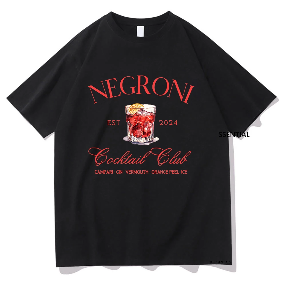 Negroni-男性と女性のためのユニセックスコットンTシャ - Vintage Fashion Club のレビューと価格