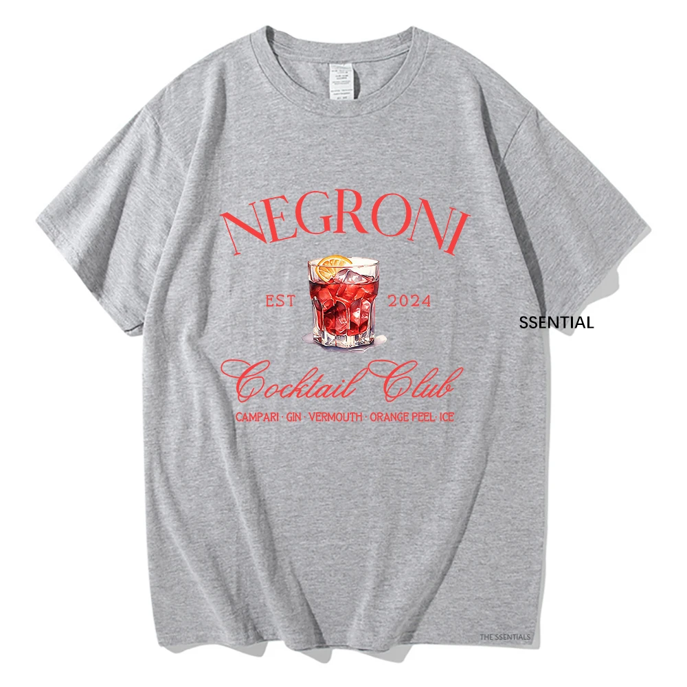 Negroni-男性と女性のためのユニセックスコットンTシャ - Vintage Fashion Club のレビューと価格