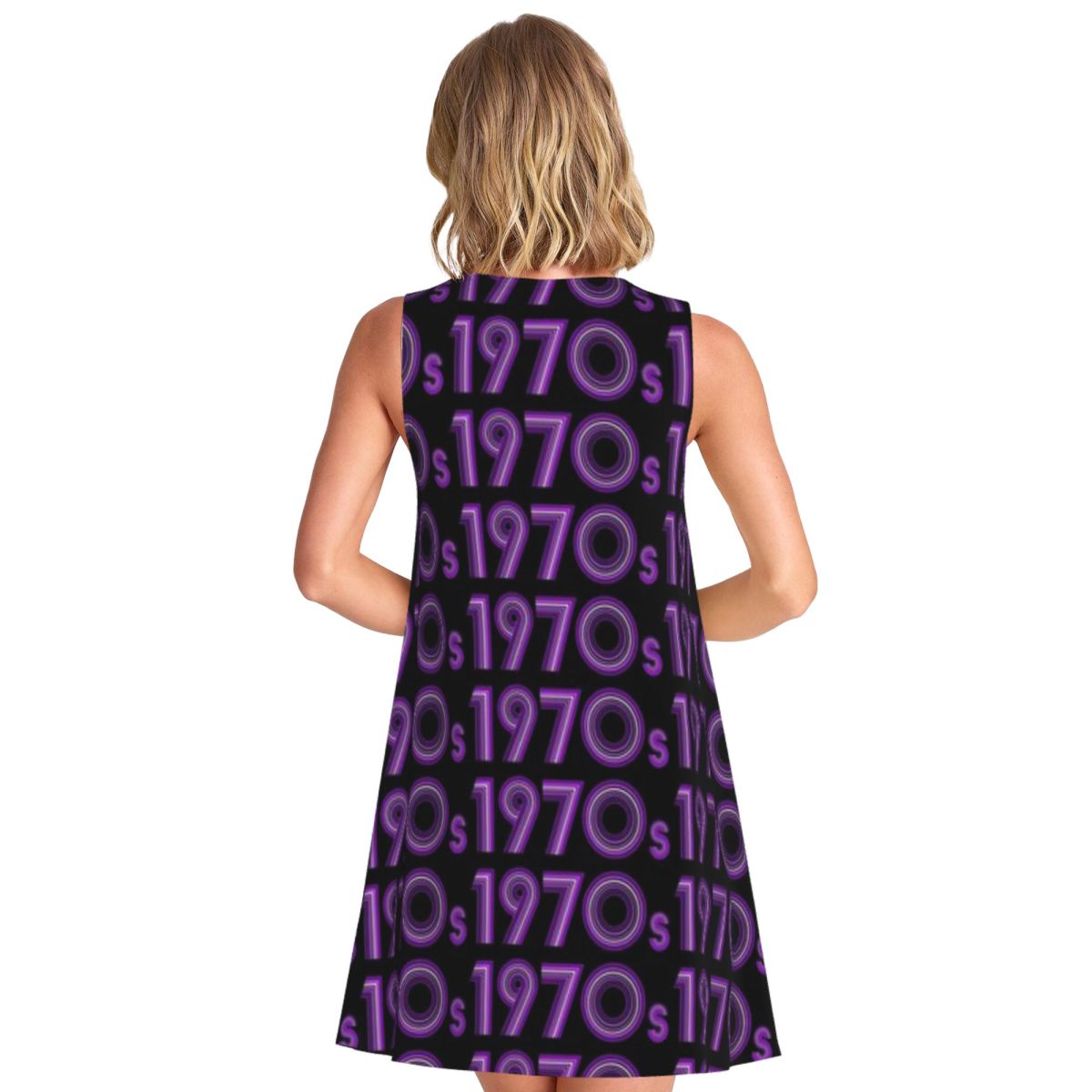 1970年代ヴィンテージパープルディスコフォント女性用ノース - Vintage Fashion Font のレビューと価格