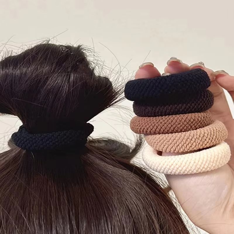 5/10 個の厚みのあるヘアネクタイ女性用高弾性カラフルなヘ - Vintage Fashion Rings のレビューと価格