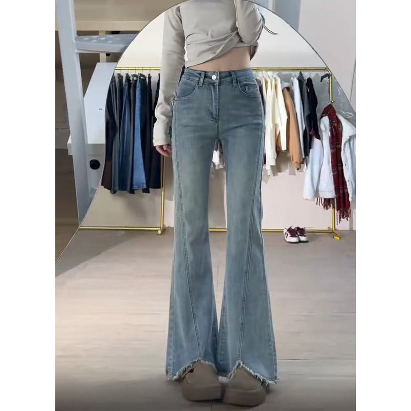 秋ヴィンテージ Y2k フレアジーンズレトロボタンアップロー - Mom Jean High Rise のレビューと価格