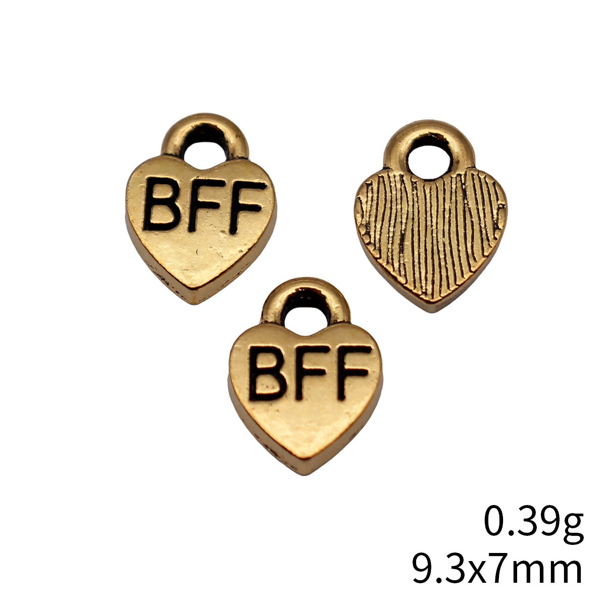 40 個 9.3x7mm アンティークゴールドカラー Bff - Vintage Fashion Blog のレビューと価格