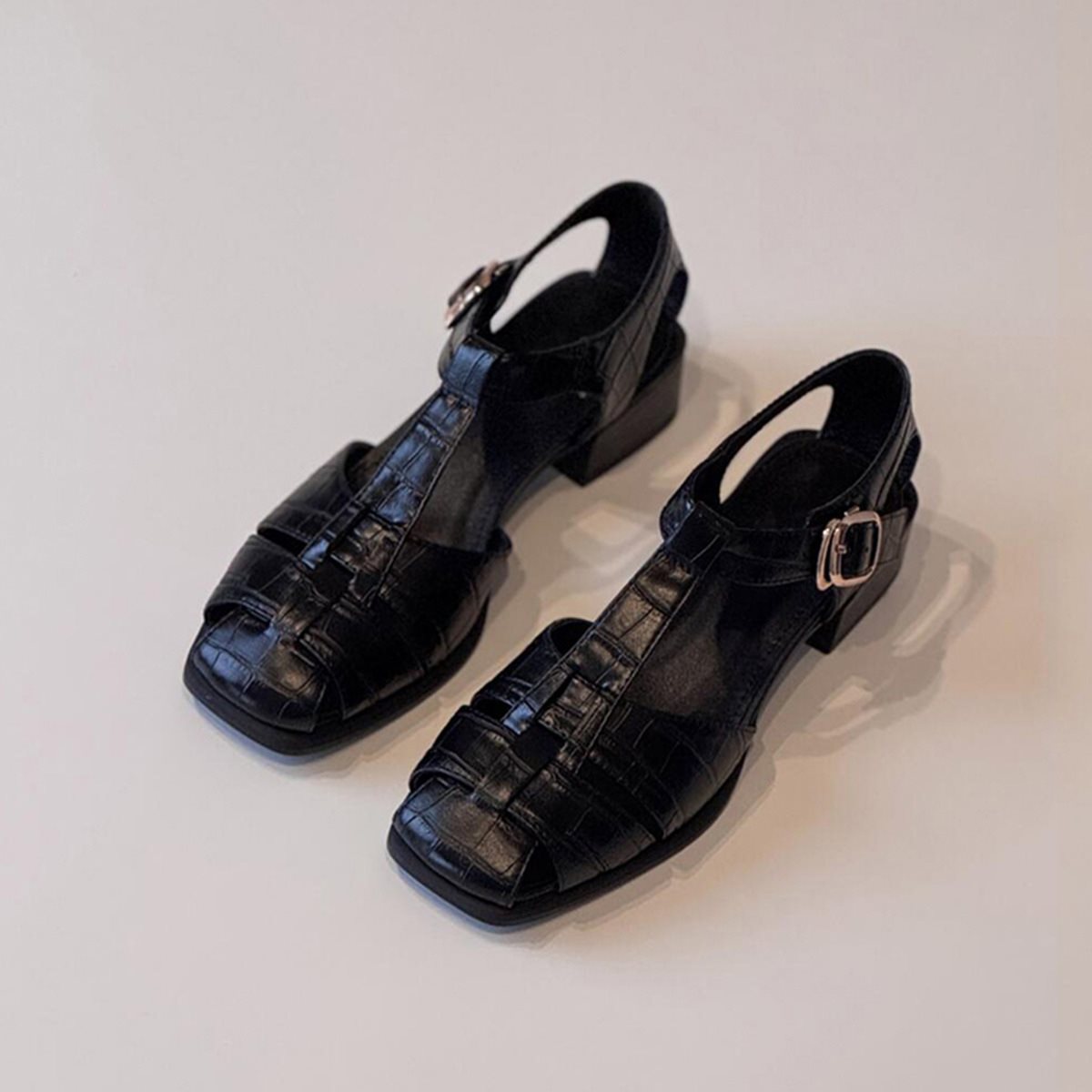 女性のサンダル夏の新しいファッション織りヴィンテージ通気性ロ - Vintage Fashion Heels のレビューと価格