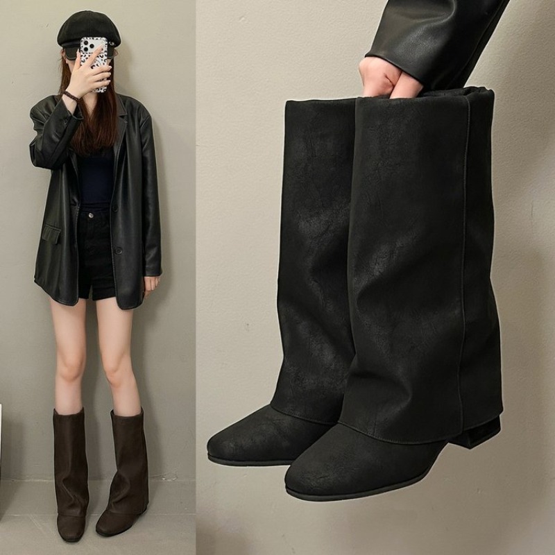 2026年ニュースクエアヘッドヴィンテージファッションブーツ - Vintage Fashion Heels のレビューと価格