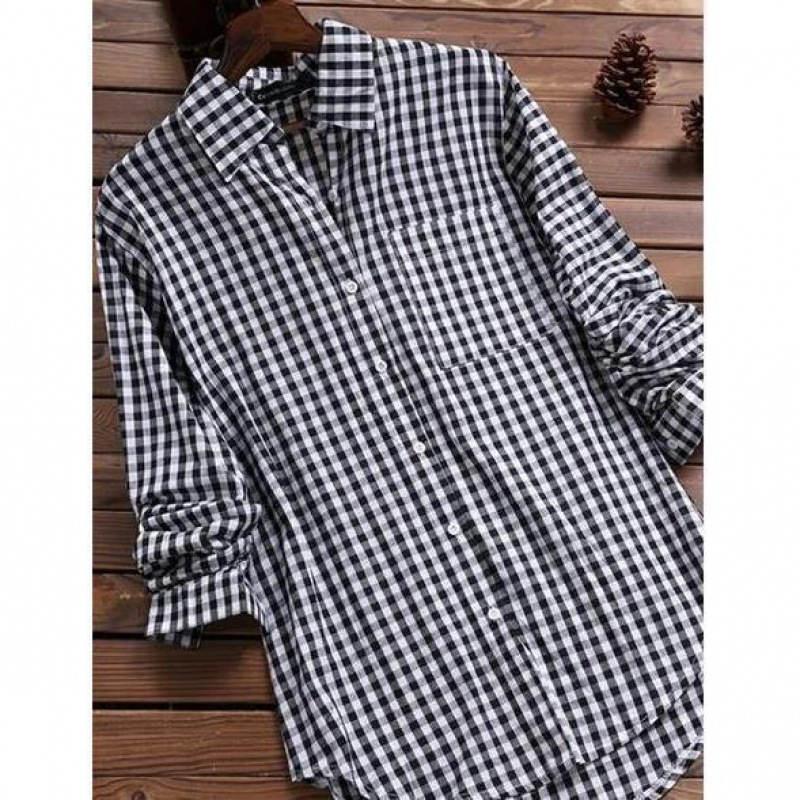 ゆったりとしたチェック柄シャツ、襟付き、長袖、レディース、ヴ - Vintage Fashion Ebay のレビューと価格