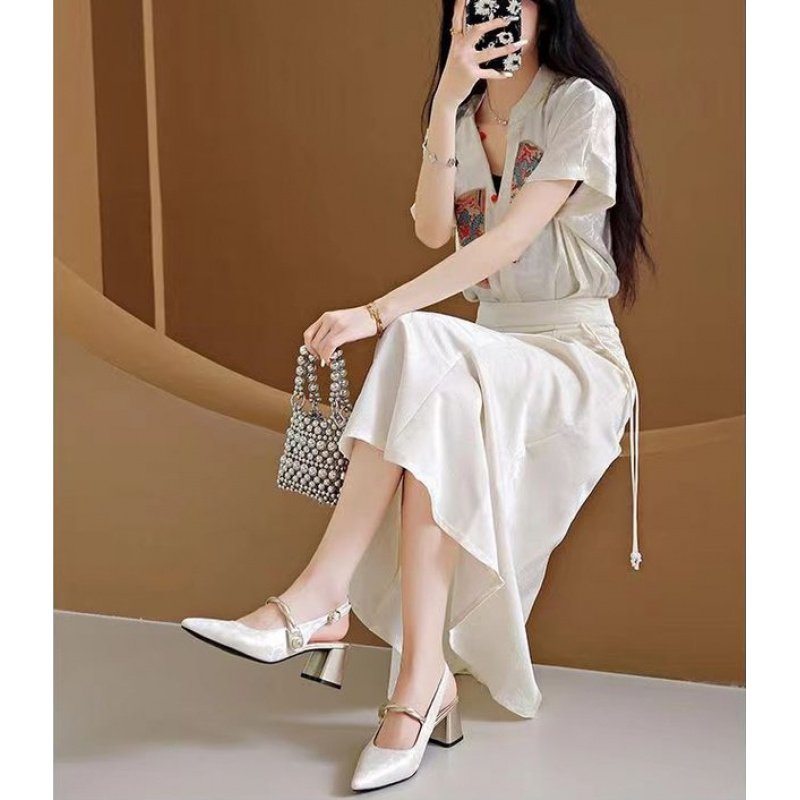 2026年 エレガントな女性用 ポインテッドトゥ スリングバ - Vintage Fashion Heels のレビューと価格