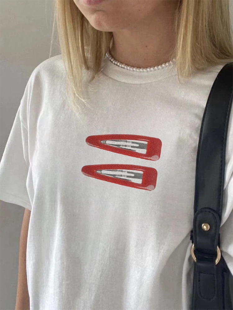 女性 Tシャツ綿グラフィック半袖トップス Tシャツヴィンテー - Vintage Fashion Pinterest のレビューと価格