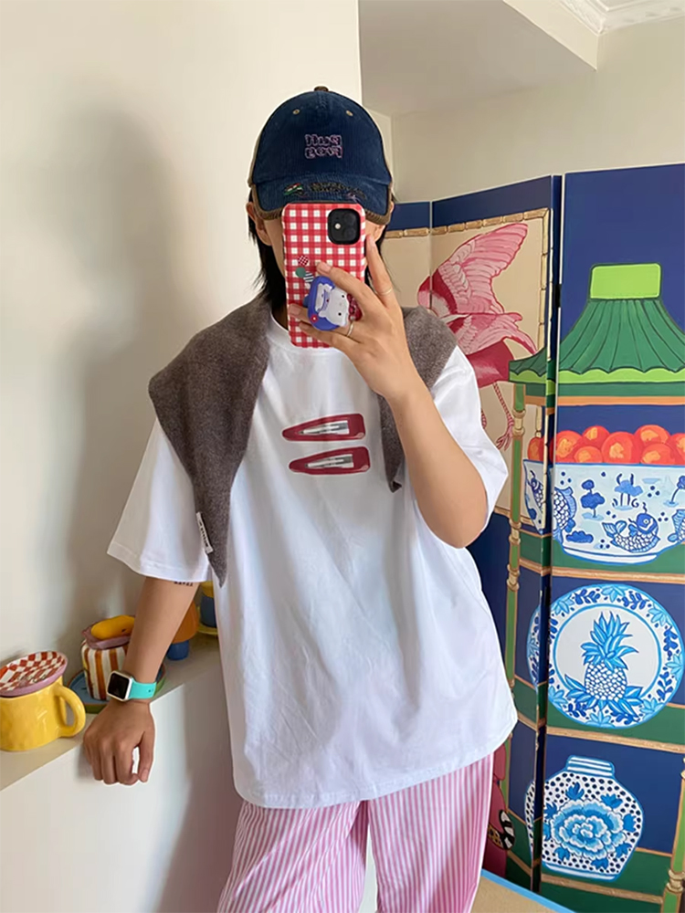 女性 Tシャツ綿グラフィック半袖トップス Tシャツヴィンテー - Vintage Fashion Pinterest のレビューと価格
